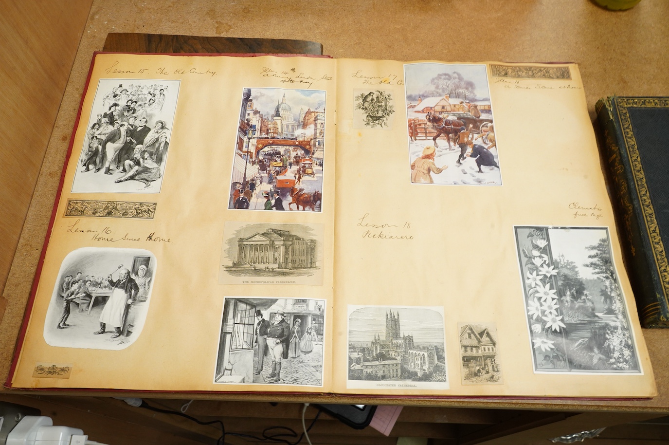 A collection of late 19th century / early 20th century scrap books and albums